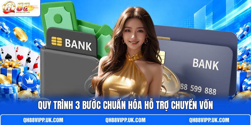 Quy trình 3 bước chuẩn hóa hỗ trợ chuyển vốn Quy trình 3 bước chuẩn hóa hỗ trợ chuyển vốn